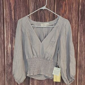 Vintage Havana Light Gray Blouse